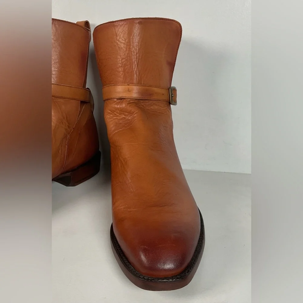 Lucchese Jodhpur Riding Boots | Burnished Calf | USA Made | GY | Men’s 10 D